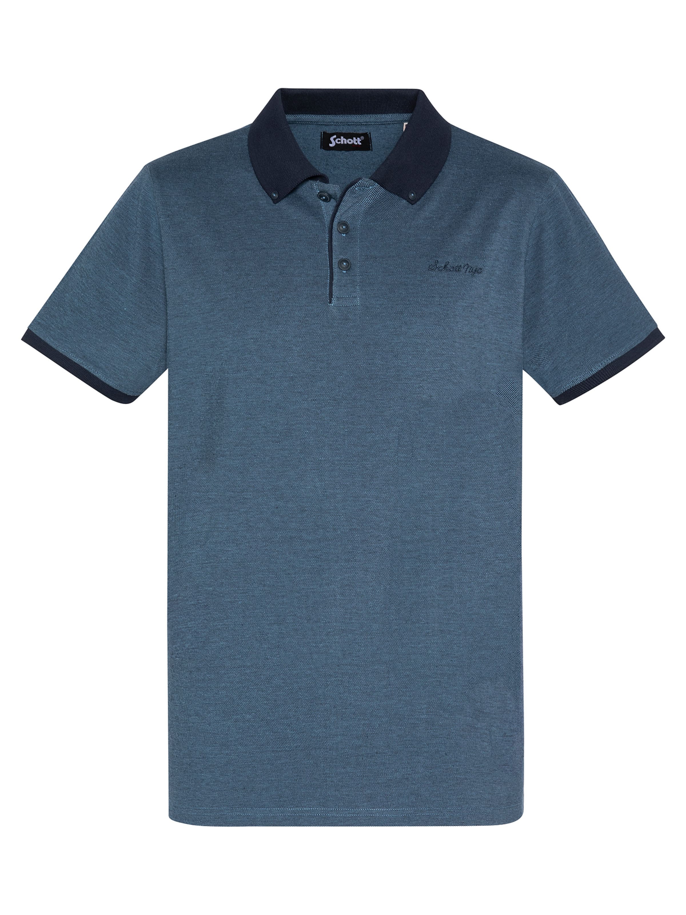 Schott NYC Shirt‌‌‌‌ in Blau: Vorderseite
