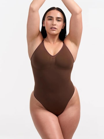 Body modelant 'Sculpting Shapewear mit String' cfab (formerly creamy fabrics) en marron