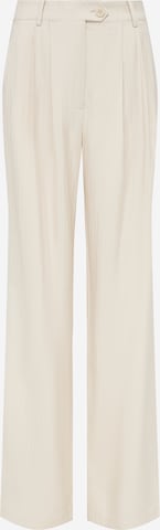 LeGer by Lena GerckeLoosefit Hlače s naborima 'Edina' - bijela boja: prednji dio