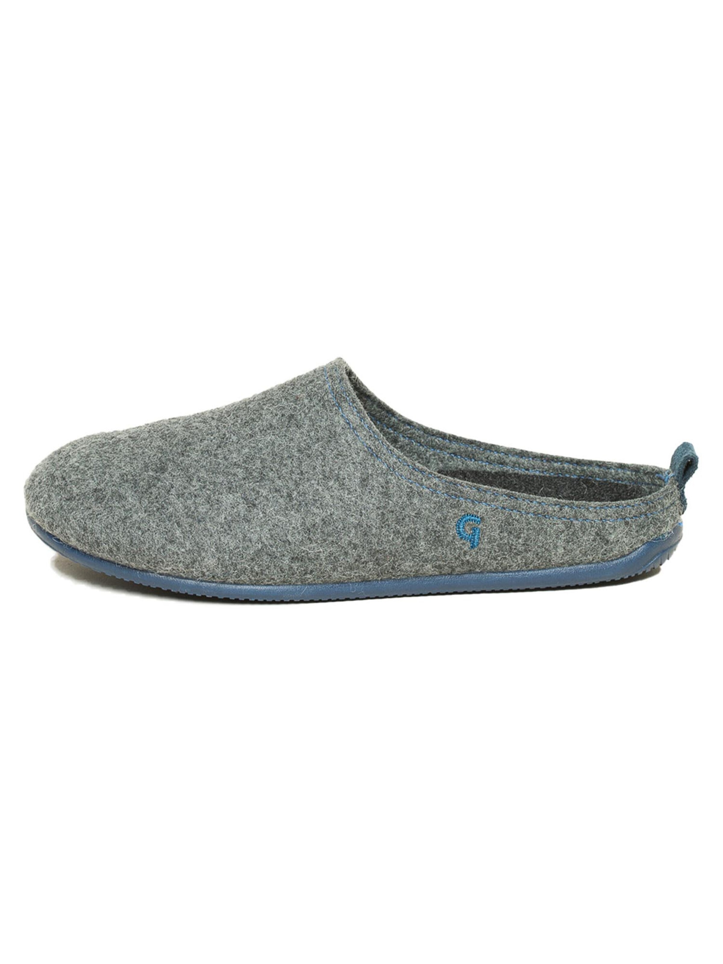 Gottstein Muiltjes 'Wool Slide-In' in Grijs: voorkant