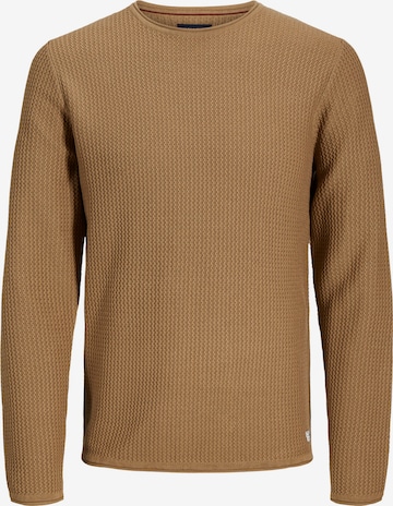 JACK & JONES Pullover 'Carlos' in Braun: predná strana