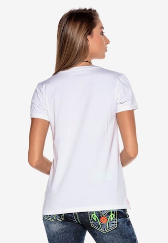 CIPO & BAXX Shirt 'CBJW Neon' in Weiß