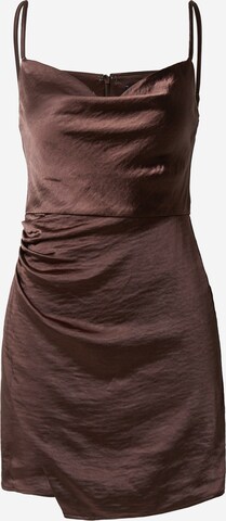 Robe de cocktail 'Lia' Gina Tricot en marron : devant