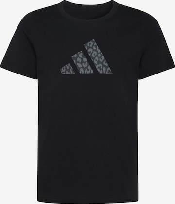 juoda ADIDAS SPORTSWEAR Sportiniai marškinėliai: priekis