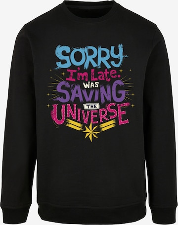 Sweat-shirt 'Marvel - Saving Universe' ABSOLUTE CULT en noir : devant