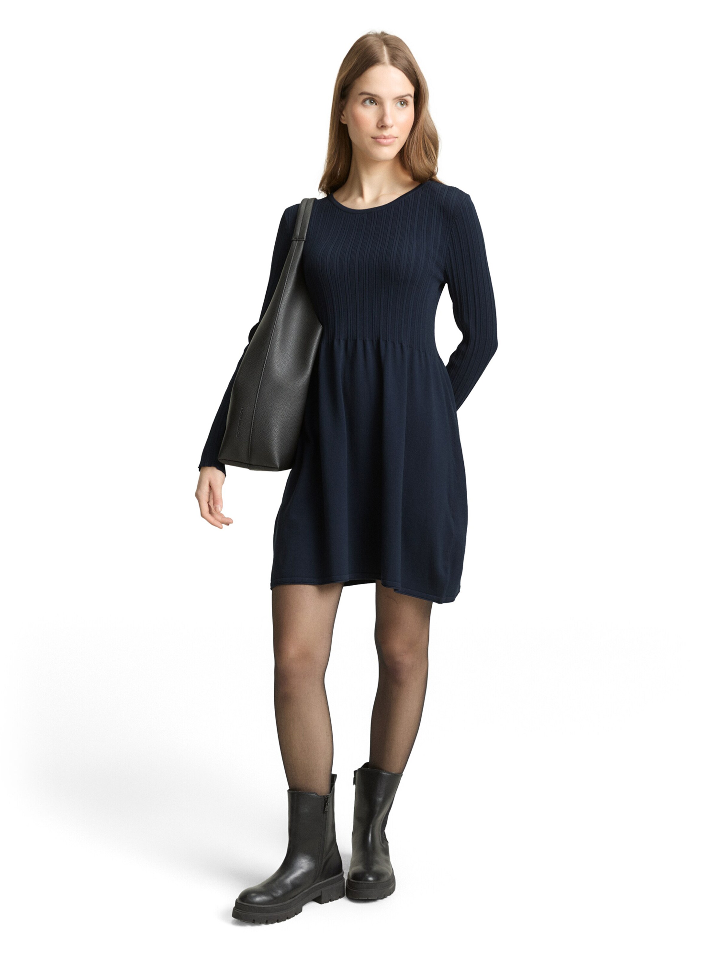 TOM TAILOR DENIM - Vestido de punto en azul