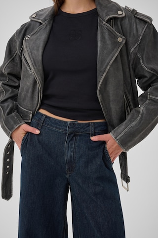 My Essential Wardrobe Loosefit Kalhoty – modrá