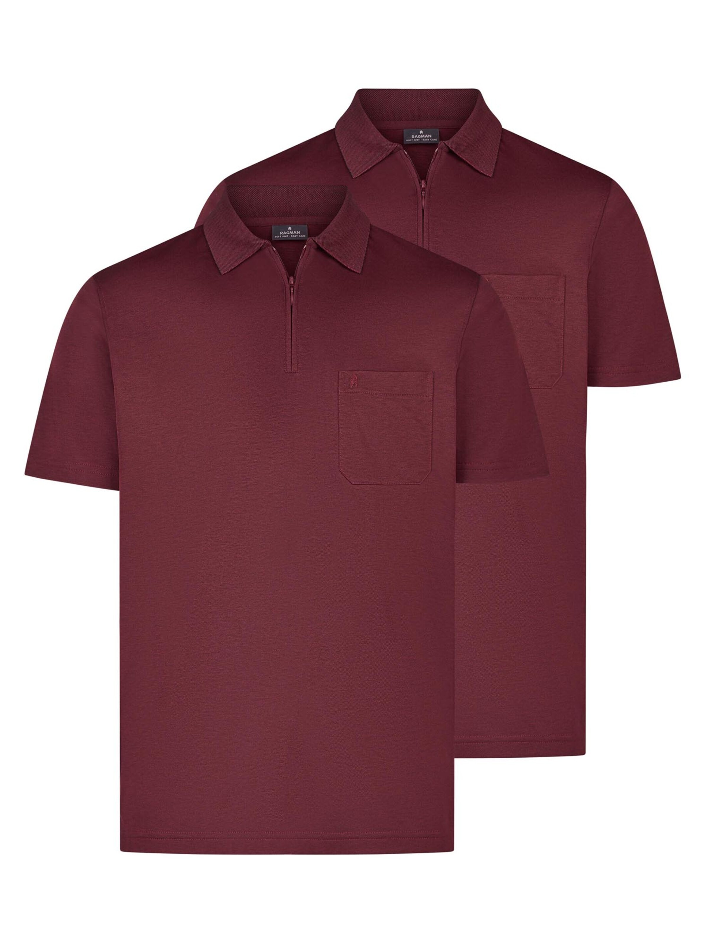 Ragman Shirt 'Basic' in Red: front