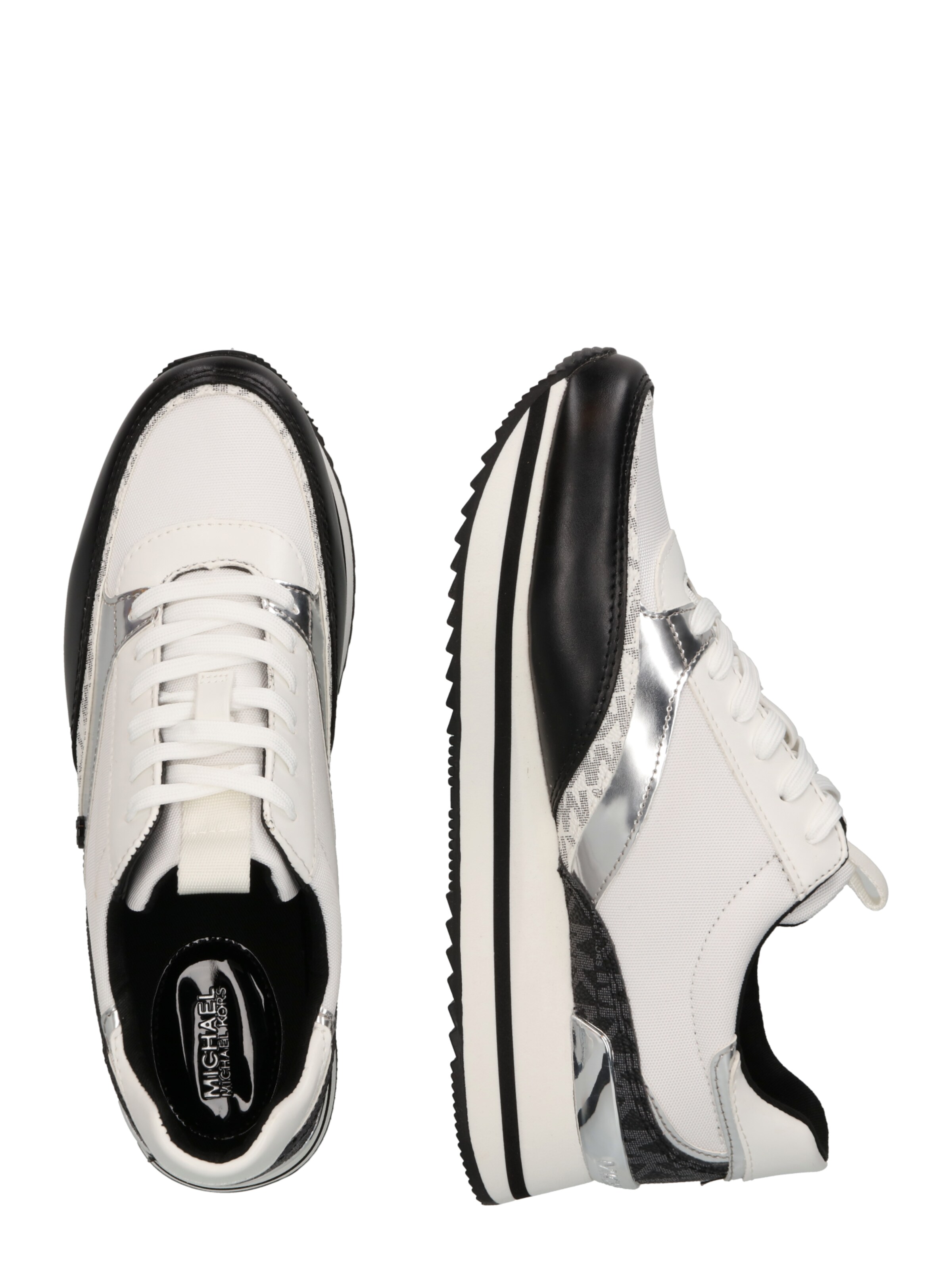MICHAEL Michael Kors Sneakers laag 'MARIAH' in Zwart, Wit | ABOUT YOU