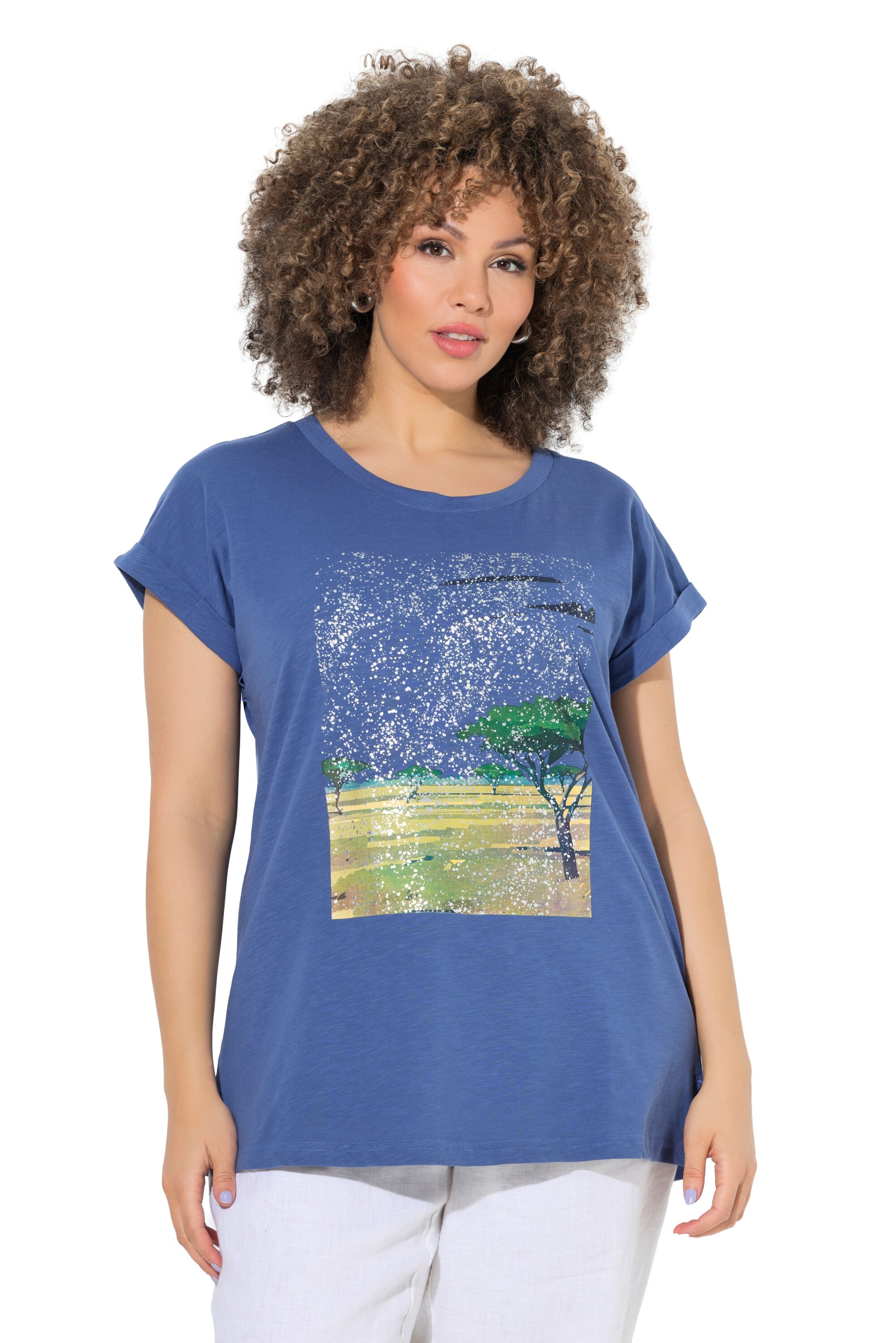 Ulla Popken Shirt in Blue: front