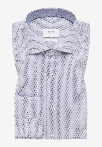 ETERNA Slim fit Button Up Shirt in Blue