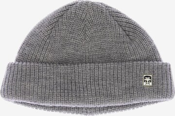 Obey Hat & Cap in One size in Grey: front