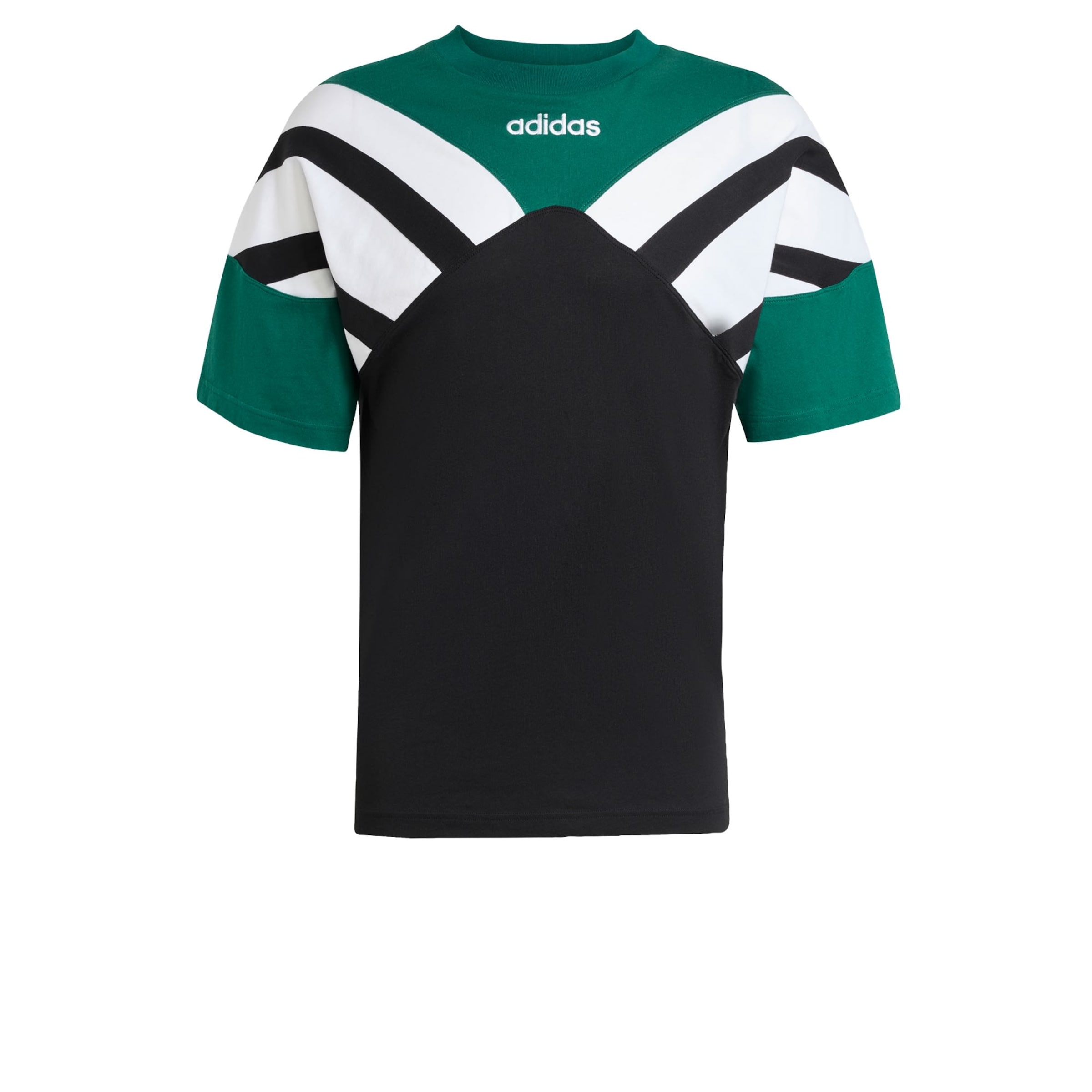 juoda ADIDAS ORIGINALS Marškinėliai 'Archive Cutline': priekis