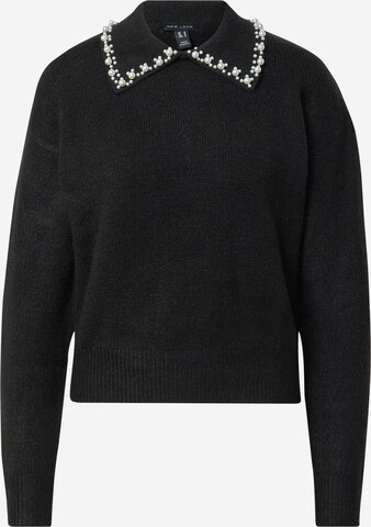 NEW LOOK Sweater in Black: front