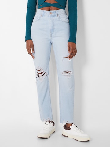 Bershka Slim fit Jeans in Blue: front