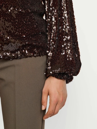 Soft Rebels Shirt 'Maddison' in de kleur Donkerbruin, Productweergave