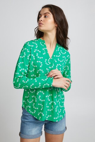 ICHI Blouse 'BRUCE' in Groen: voorkant