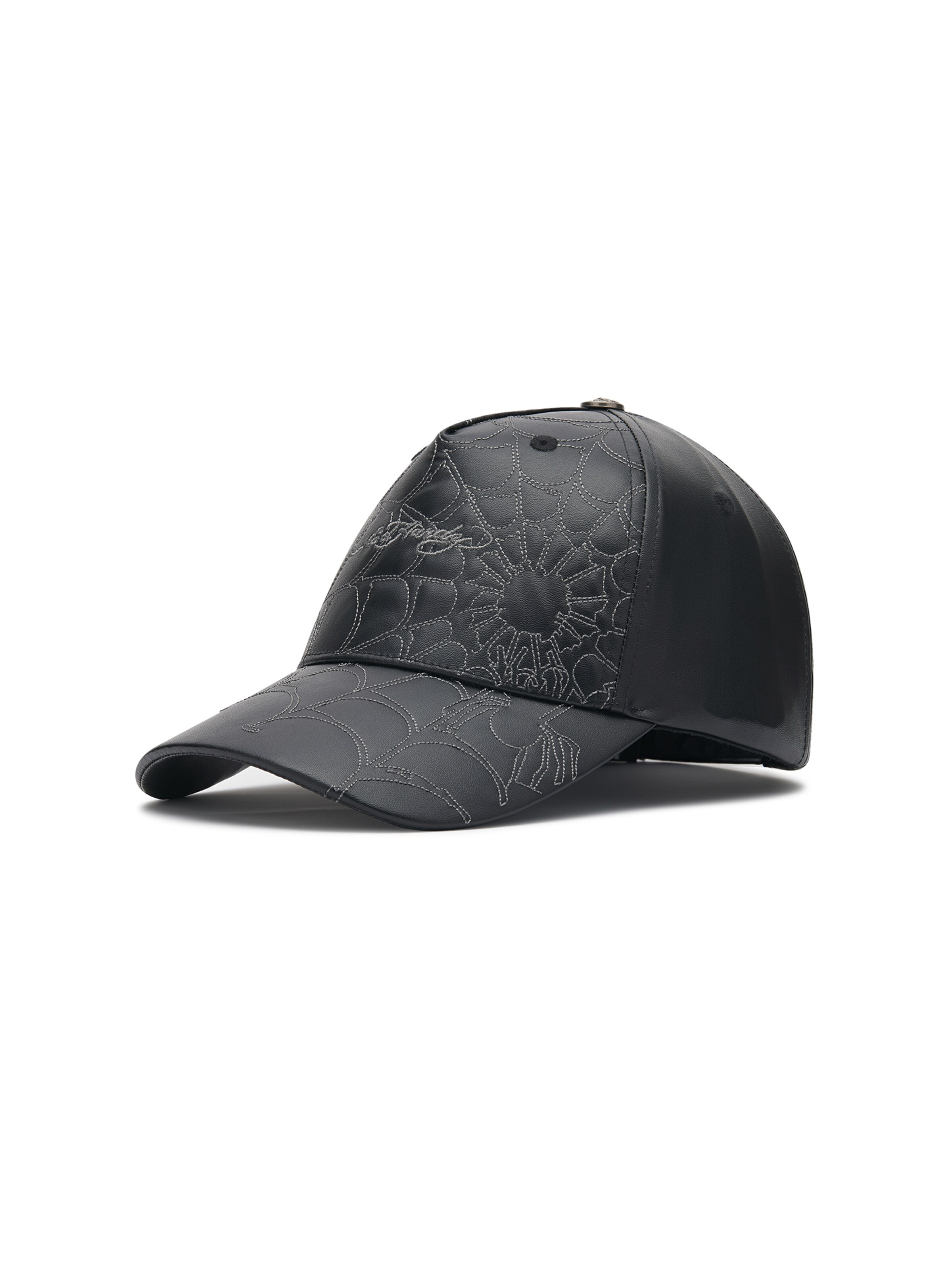 Casquette Ed Hardy en noir : sur le côté