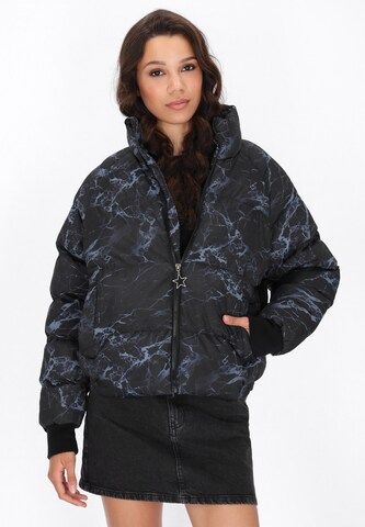myMo ROCKS Демисезонная куртка в Черный: спереди