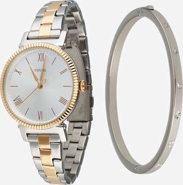 FOSSIL Analog klocka i silver: framsida