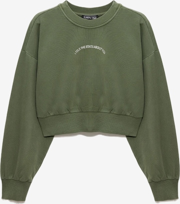 No Matter What Sweatshirt in Grün: Vorderseite