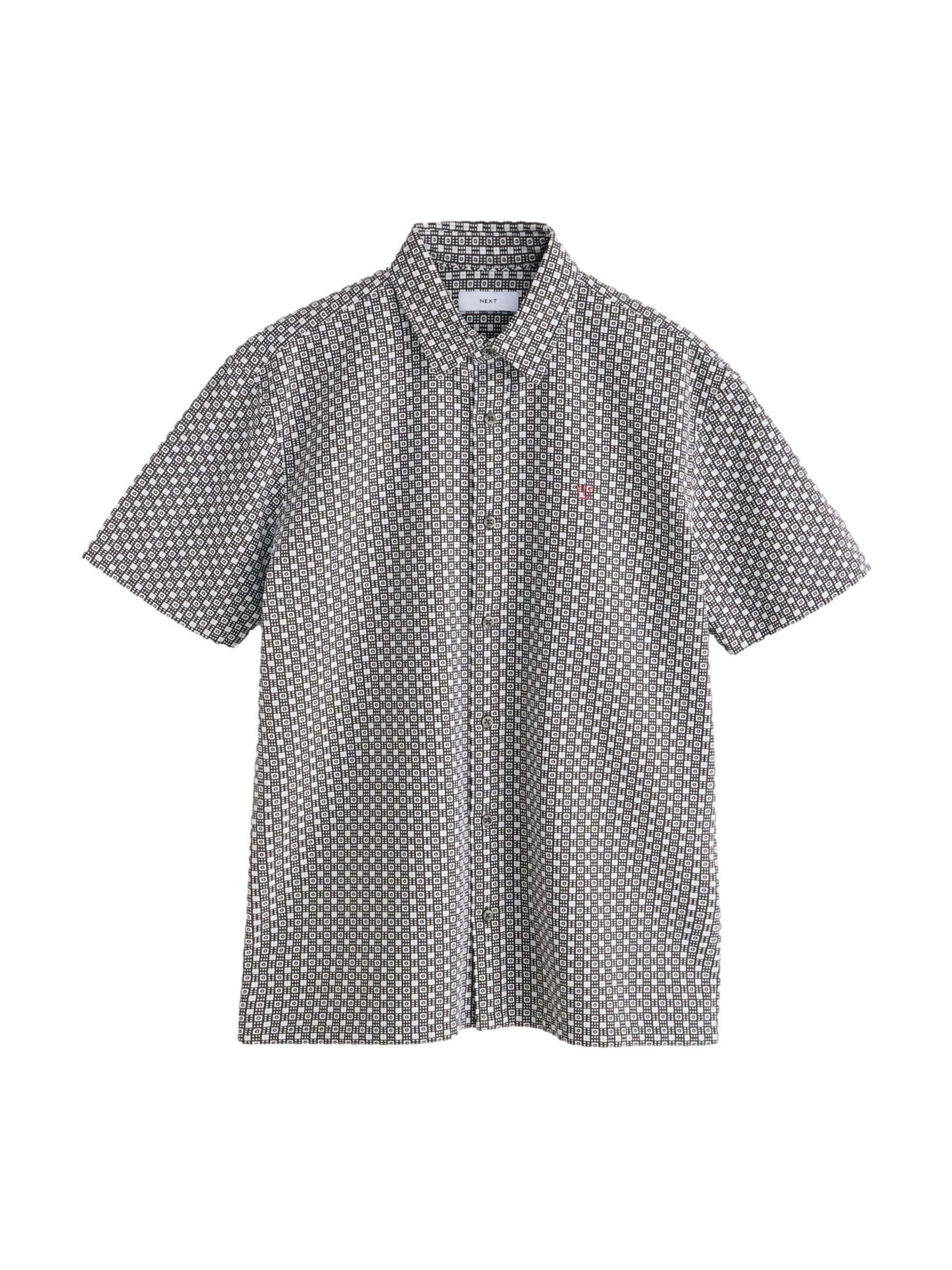 Next - Ajuste regular Camisa en marrón: frente