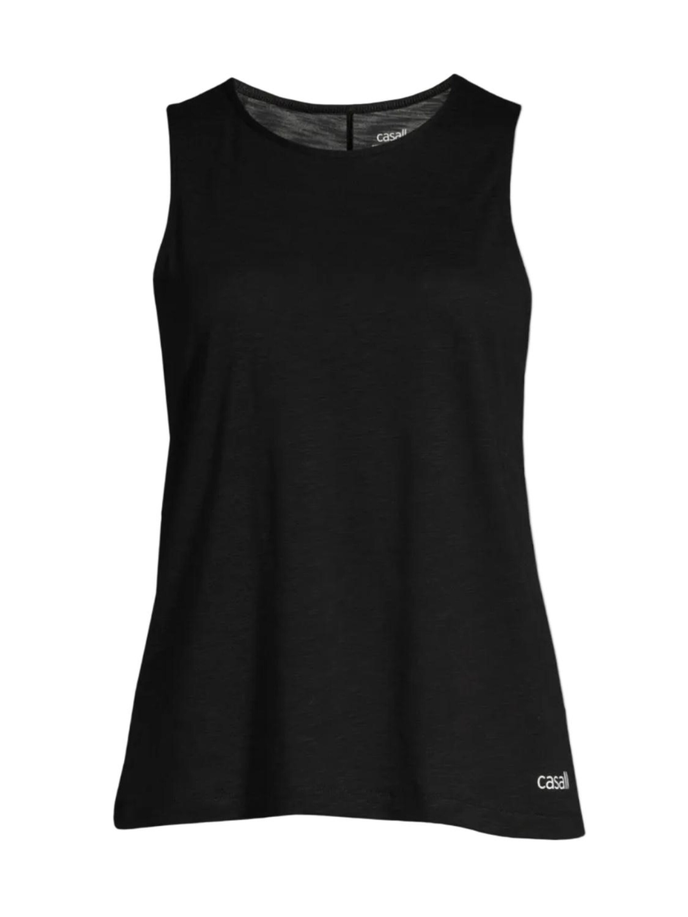 Casall Sports Top 'Soft Texture Tank Top' in Black: front