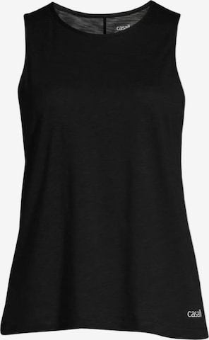 Casall Sporttop 'Soft Texture Tank Top' in Schwarz: Vorderseite