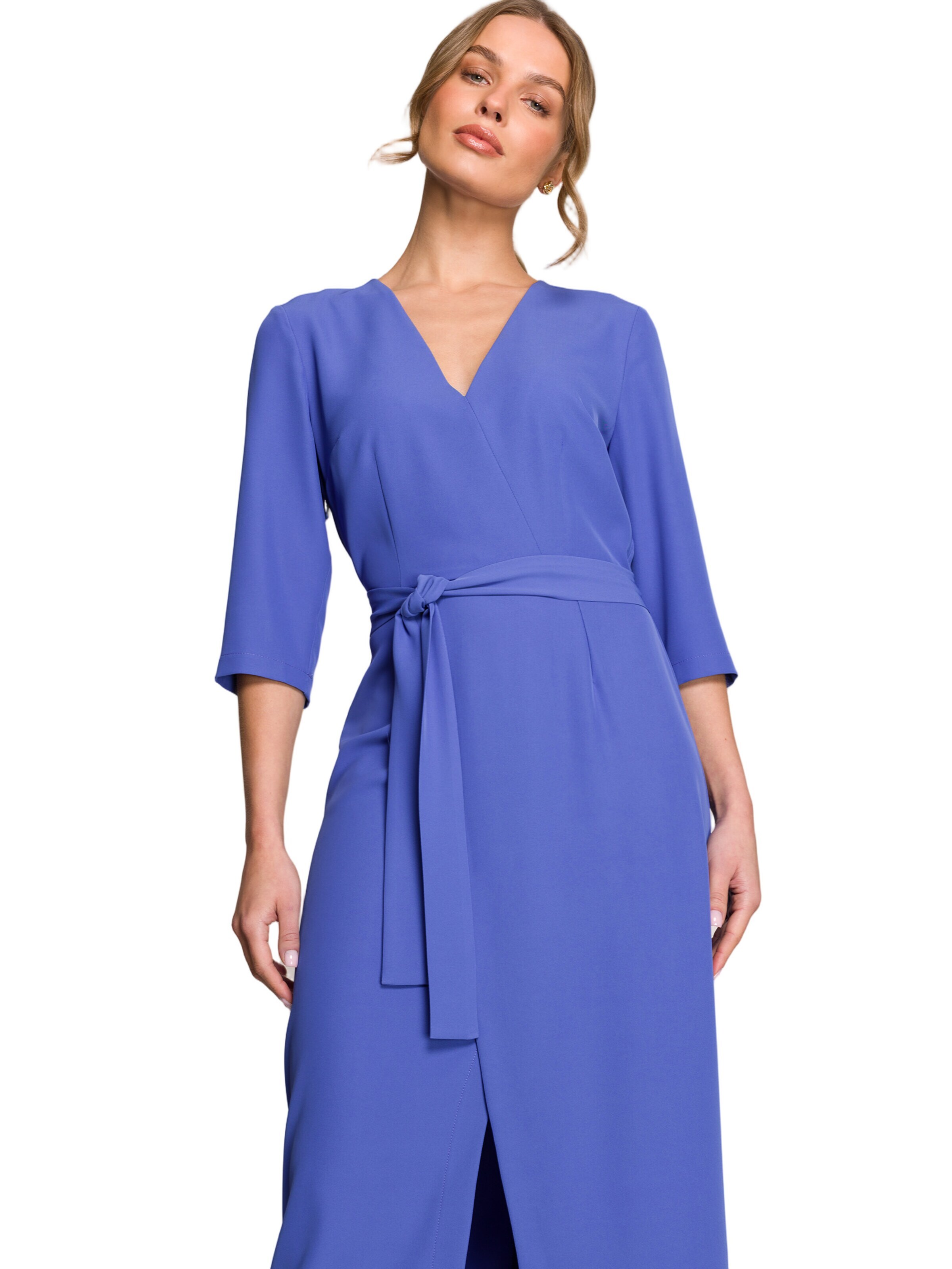Rochie 'Sukienka z kopertowym motywem' de la Stylove pe albastru