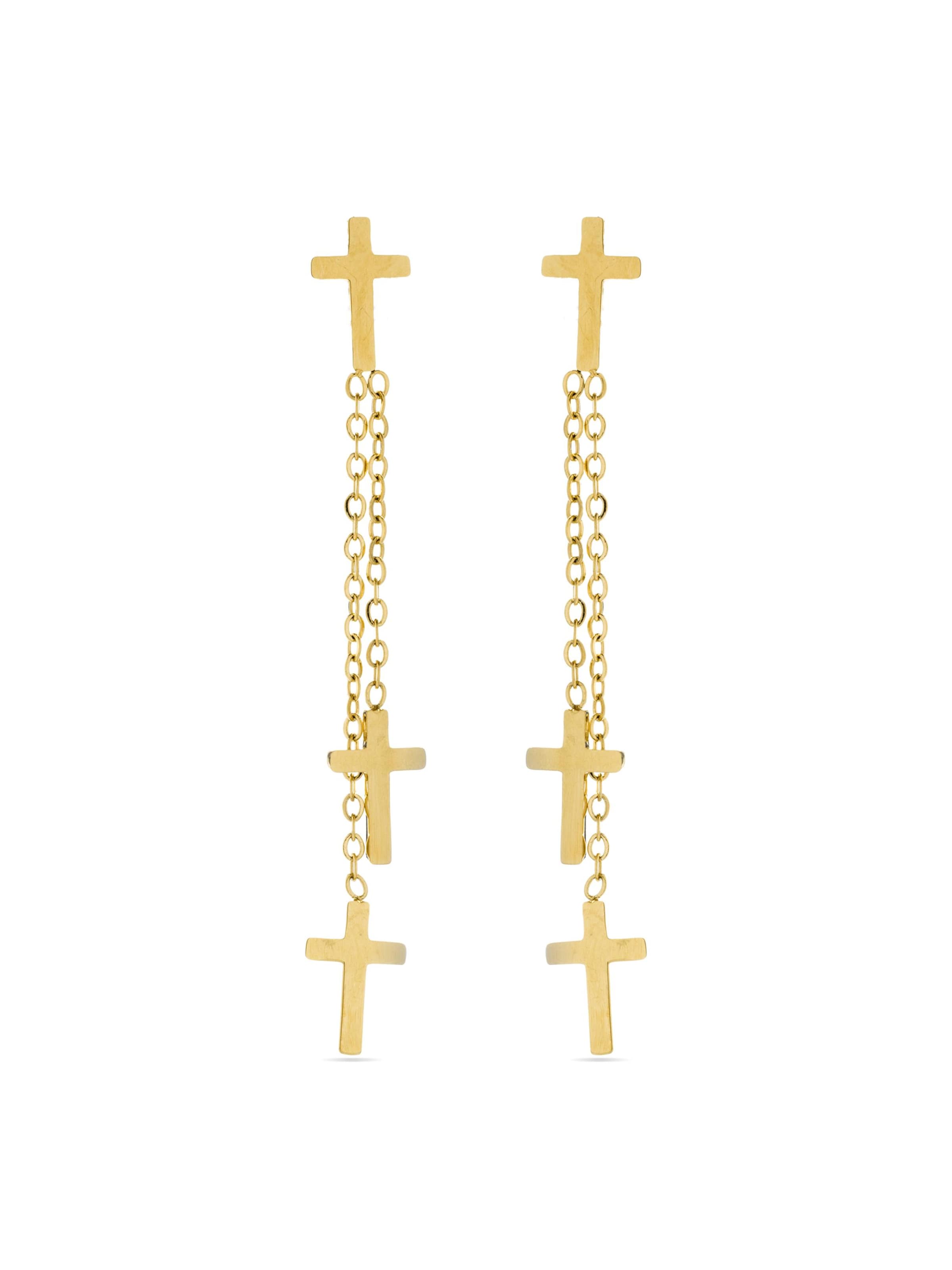 Luxenter - Pendientes 'Myas' en oro: frente