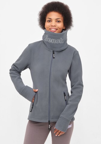BENCH Funktionsfleecejacke in Grau: Vorderseite