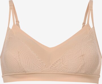 Chantelle Bralette Bra in Beige: front