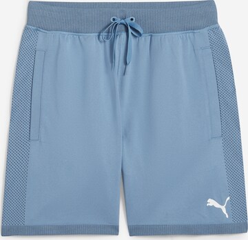 Regular Pantalon de sport PUMA en bleu : devant