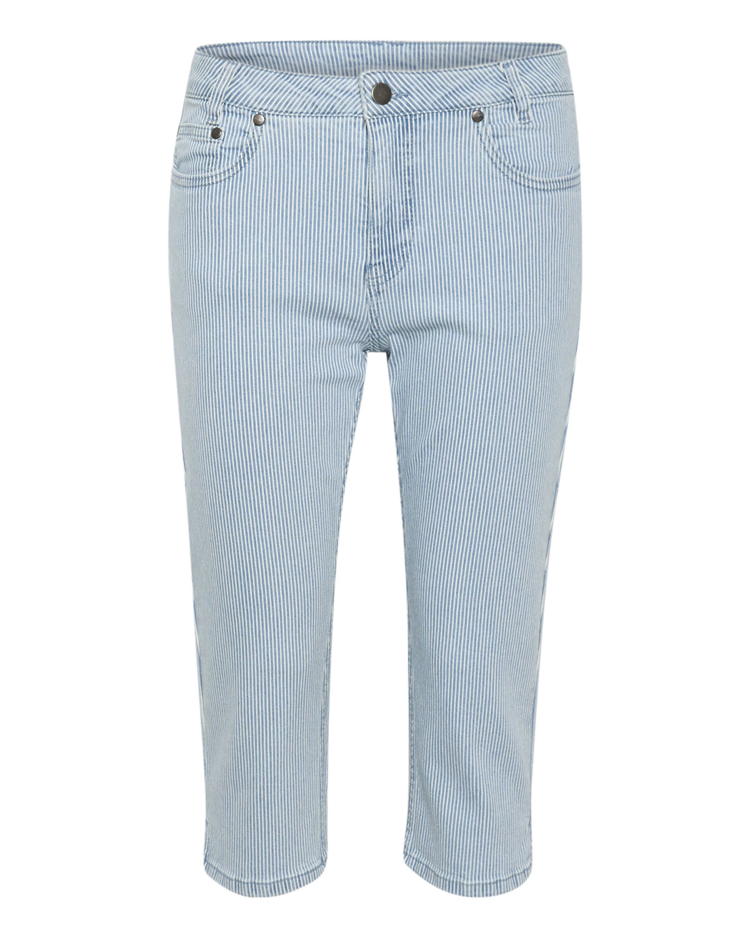 Coupe slim Pantalon 'Milky' CULTURE en bleu : devant