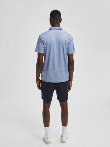 T-Shirt 'Leroy' SELECTED HOMME en bleu