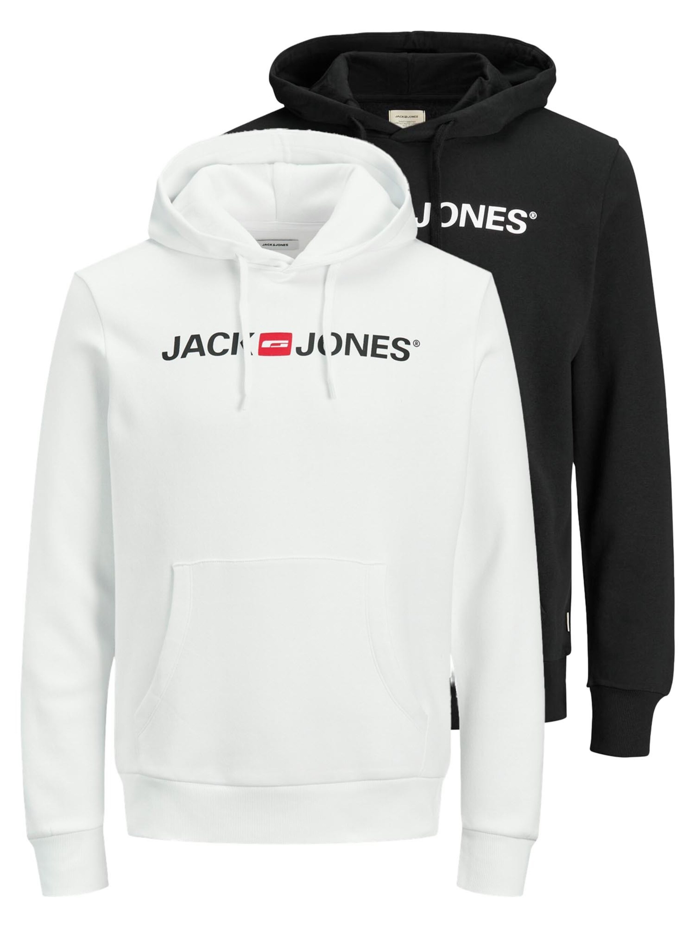 JACK & JONES Sweatshirt 'Corp' in Black: front