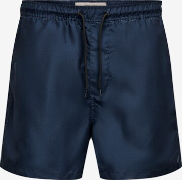 Only & Sons Board Shorts 'ONSTed' in Blue: front