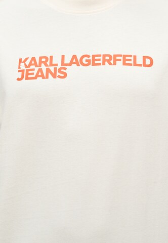Tricou 'ESSENTIAL' de la KARL LAGERFELD JEANS pe alb
