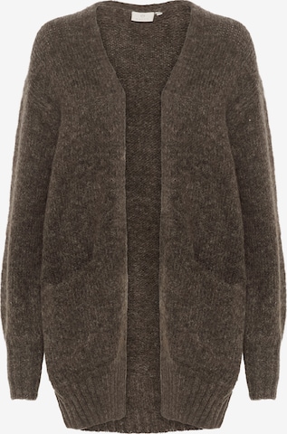 Cardigan 'Trina' Kaffe en marron : devant