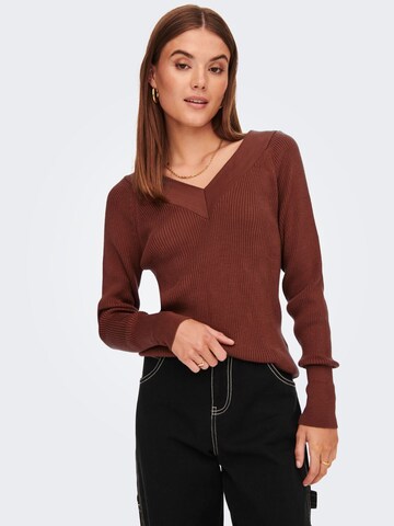 ONLY Sweater 'New Tessa' in Brown