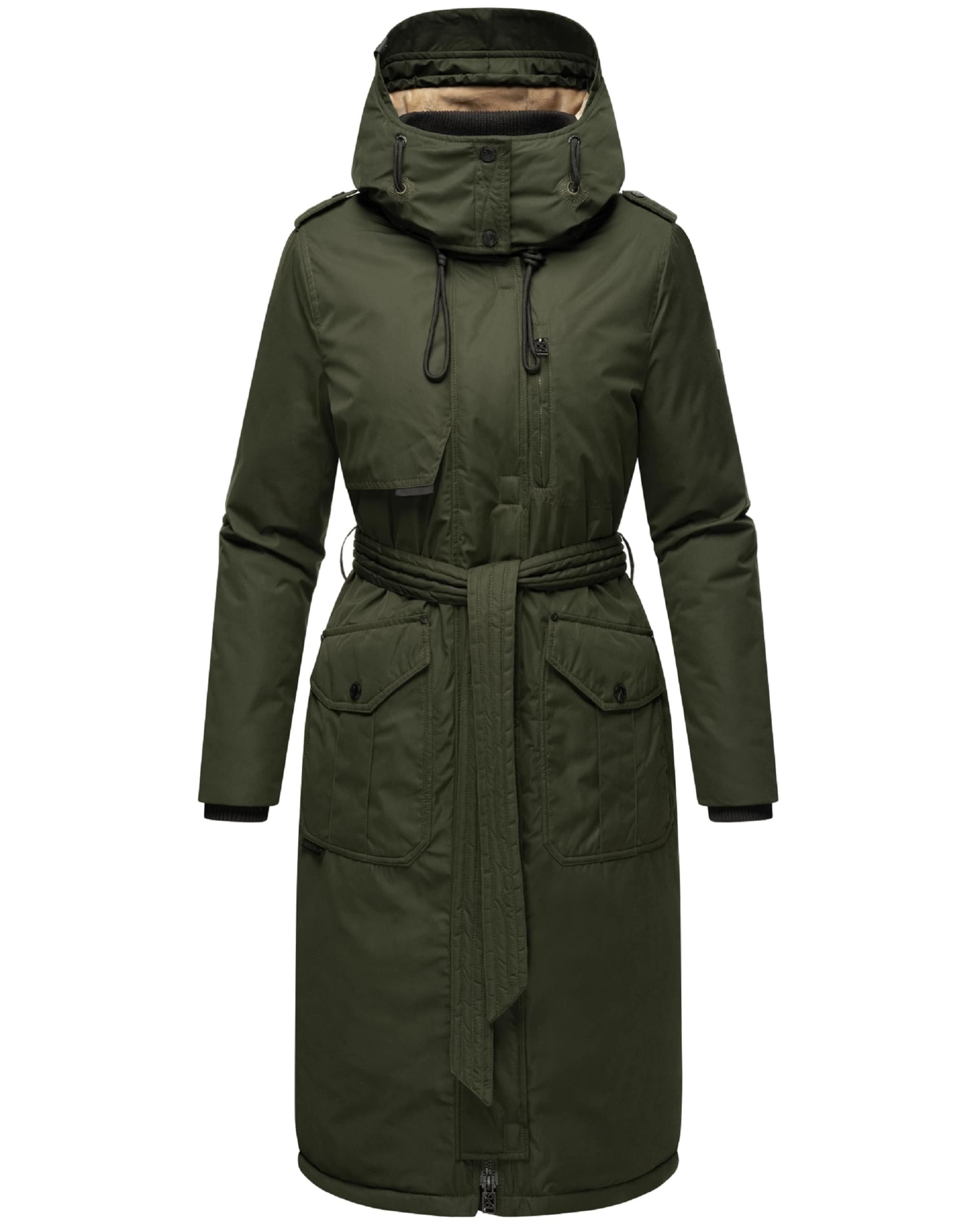 zaļš NAVAHOO Ziemas mētelis 'Hokulanii': no priekšpuses