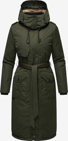 NAVAHOO Winter coat 'Hokulanii' in Green: front