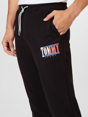 Tommy Jeans Zwężany krój Spodnie w kolorze czarny