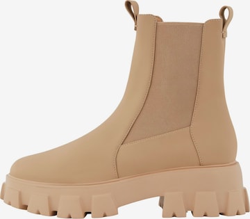 PIECES Chelsea boots 'Andria' in Bruin: voorkant