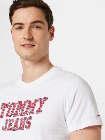 Tommy Jeans T-Shirt 'Essential' in Weiß