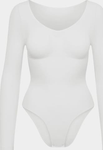 Body modelant 'Bodysuit Sculpting Shapewear Longsleeve mit Slip' cfab (formerly creamy fabrics) en blanc : devant