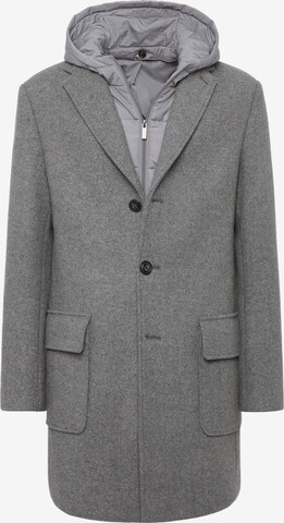 Boggi Milano Winter Coat in Grey: front