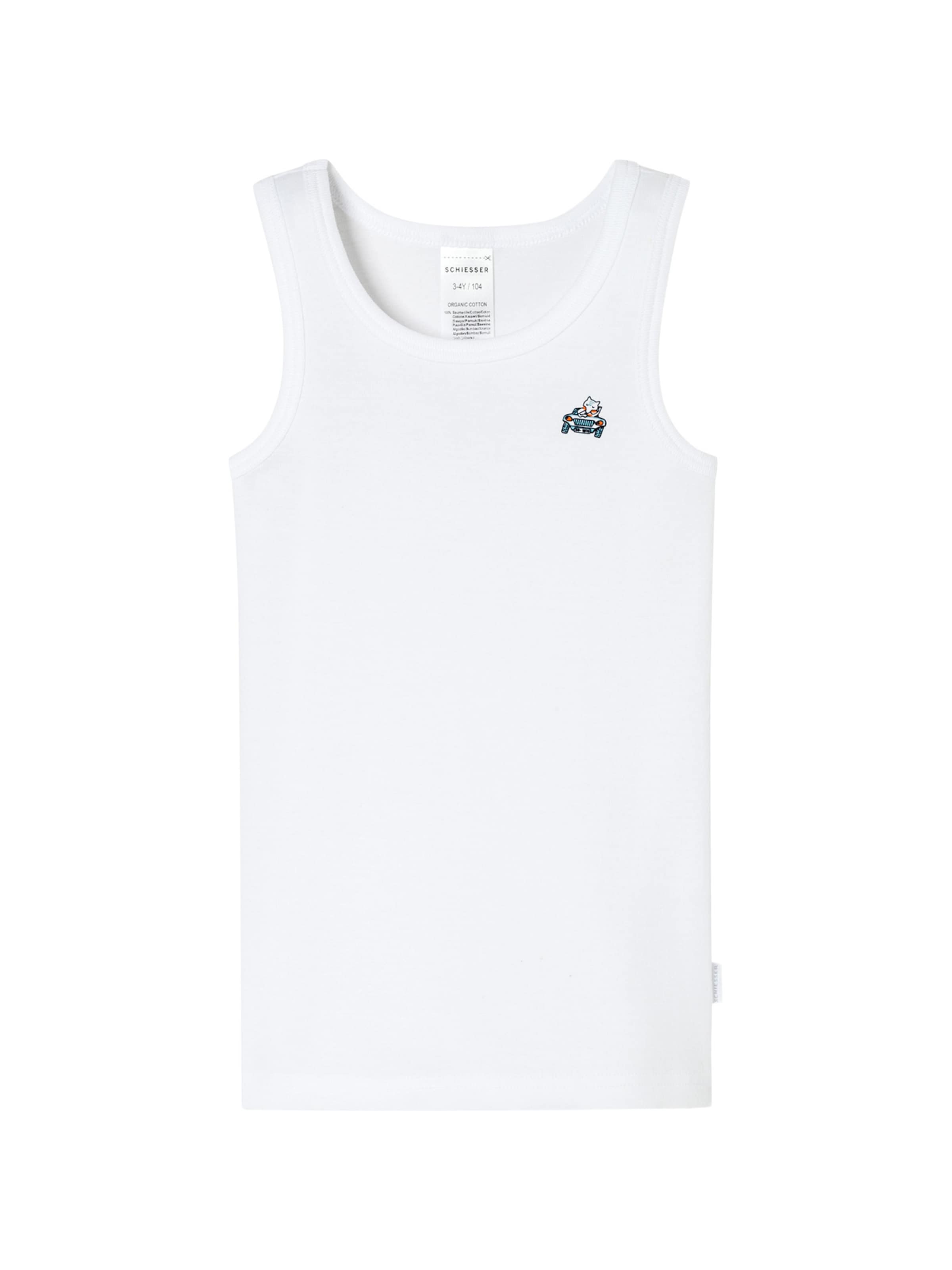 Maillot de corps 'Fine Rib' SCHIESSER en bleu