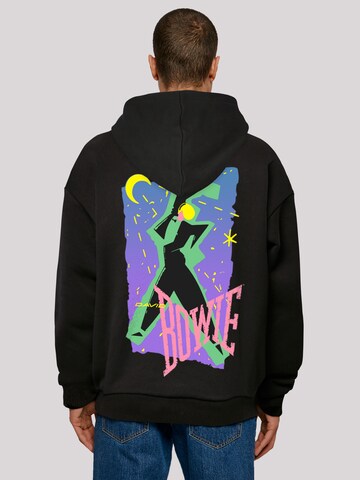F4NT4STIC Sweatshirt 'David Bowie' in Zwart: voorkant