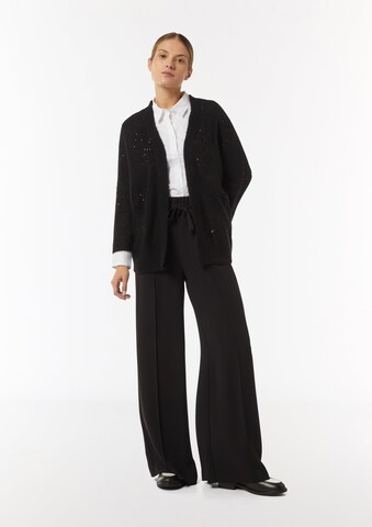 COMMA Gebreid vest in Zwart